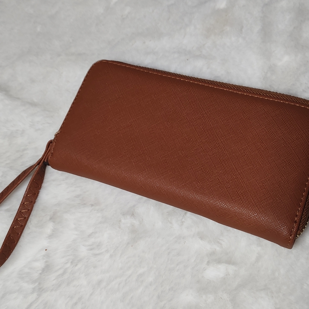 Brown Faux Leather Wallet
